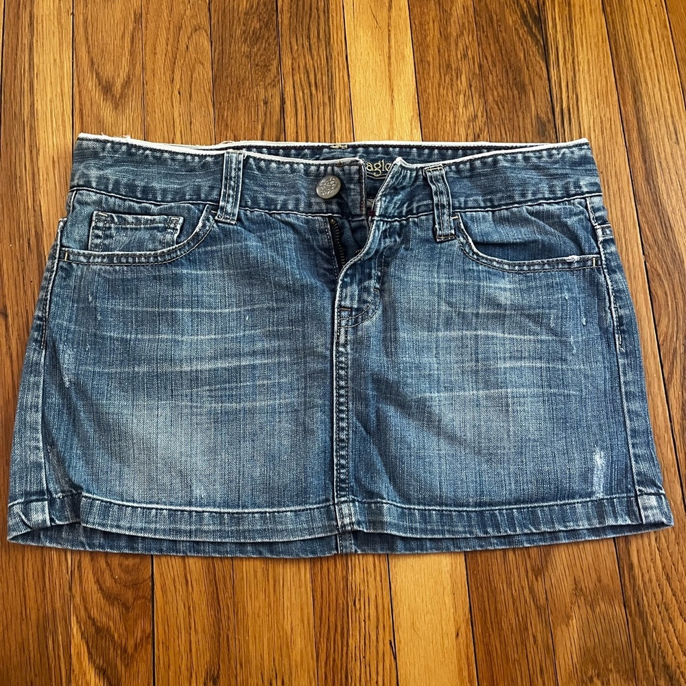 American Eagle Outfitters Blue Denim Mini Skirt